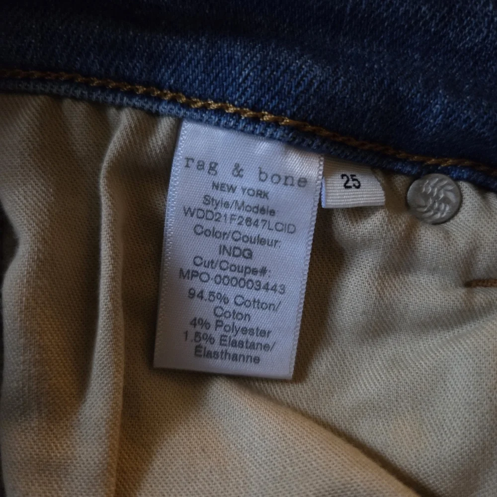 Rag & Bone Women's Nina High Rise Ankle Cigarette Jeans Size 25 Inseam 27 - Picture 7 of 8